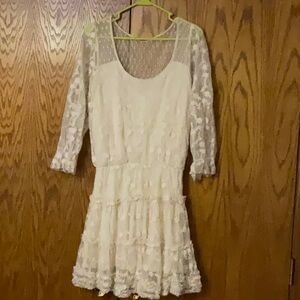 Lace dress with under slip